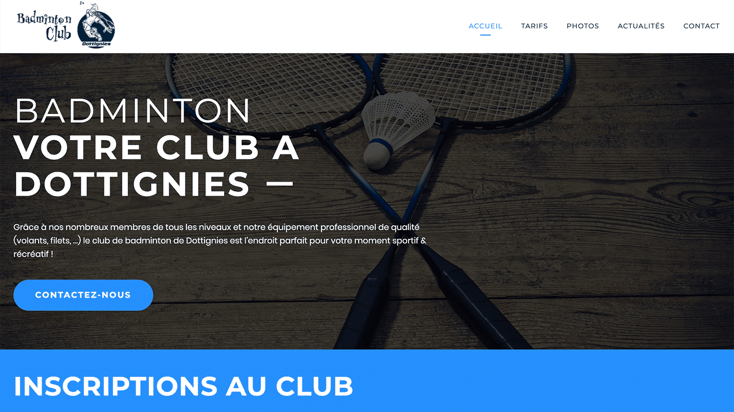 Badminton Club référence plein écran